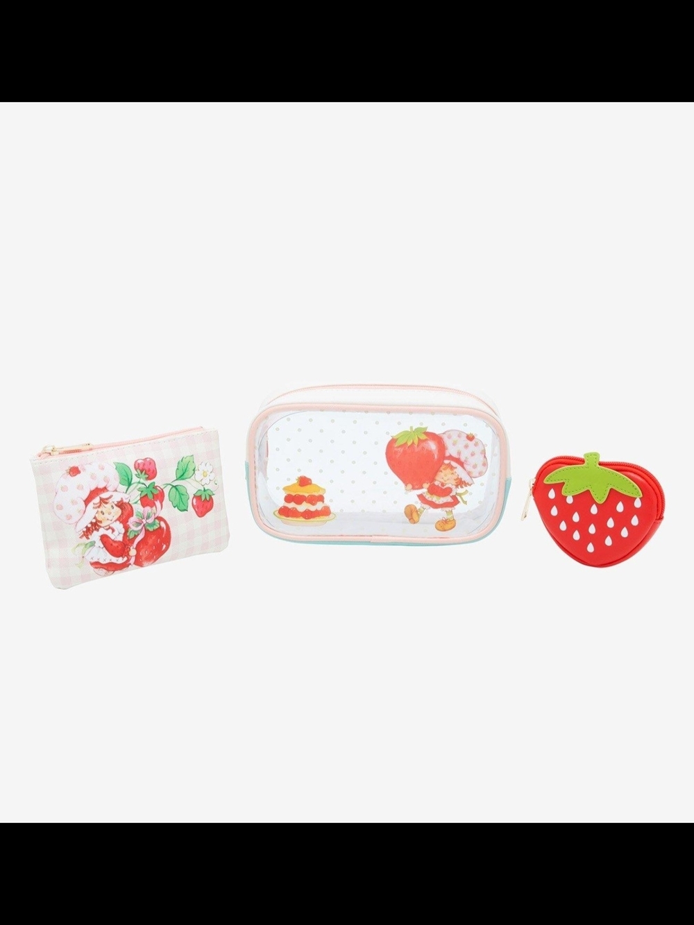 Bioworld Strawberry Shortcake Portrait Cosmetic Bag Set